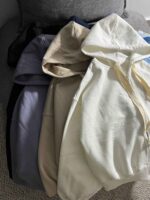 سویشرت باکسی ساده سه نخ داخل کرک(3459) - Image 5