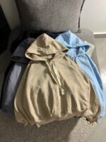 سویشرت باکسی ساده سه نخ داخل کرک(3459) - Image 2