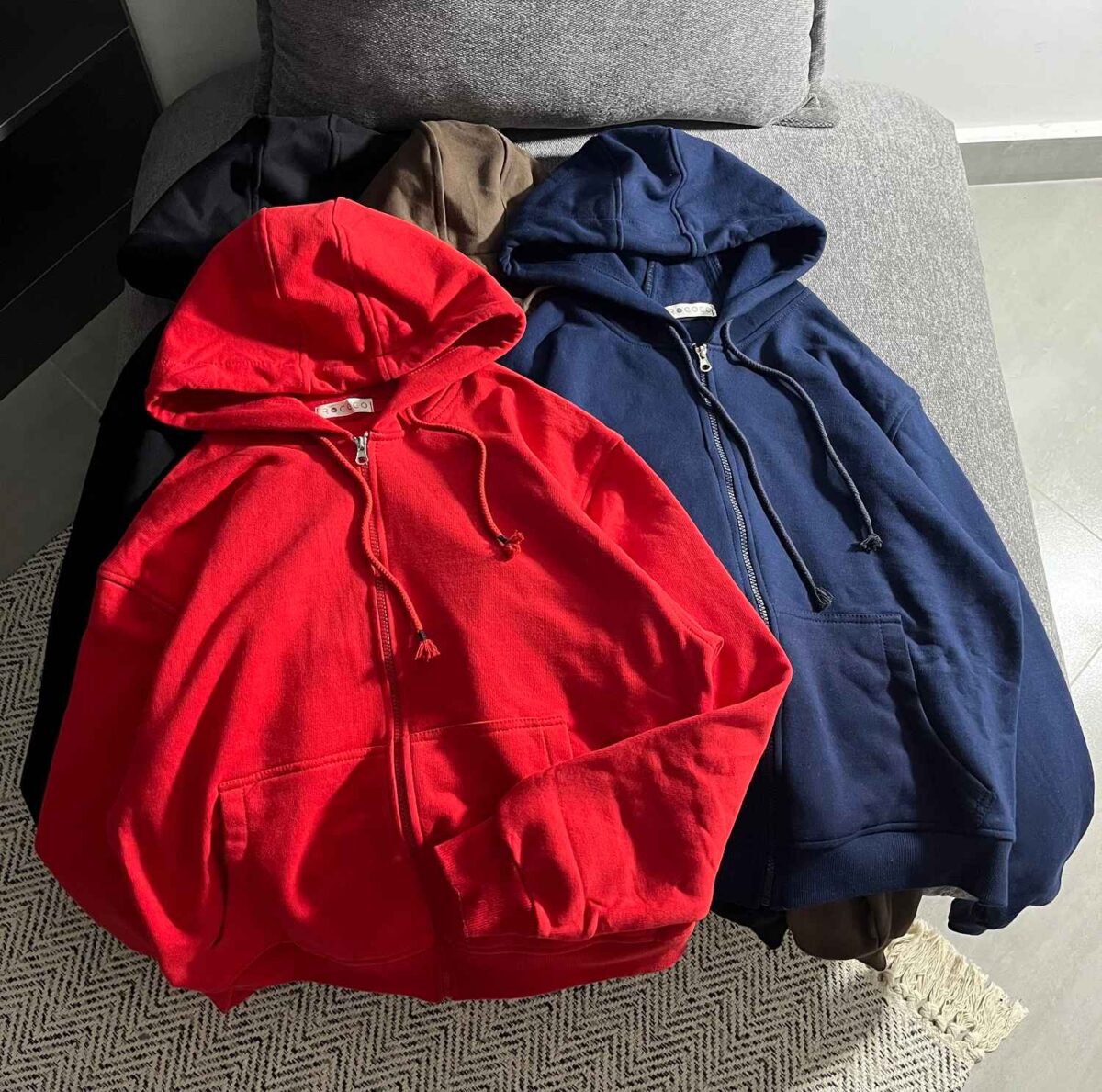 سویشرت ساده سه نخ داخل کرک(3463) - Image 2