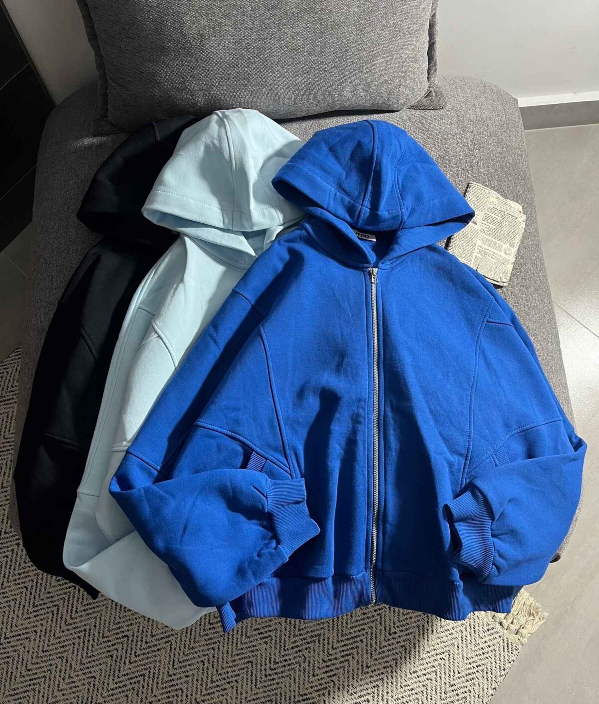 سویشرت ساده گرم بالا سه نخ داخل کرک(3465) - Image 2