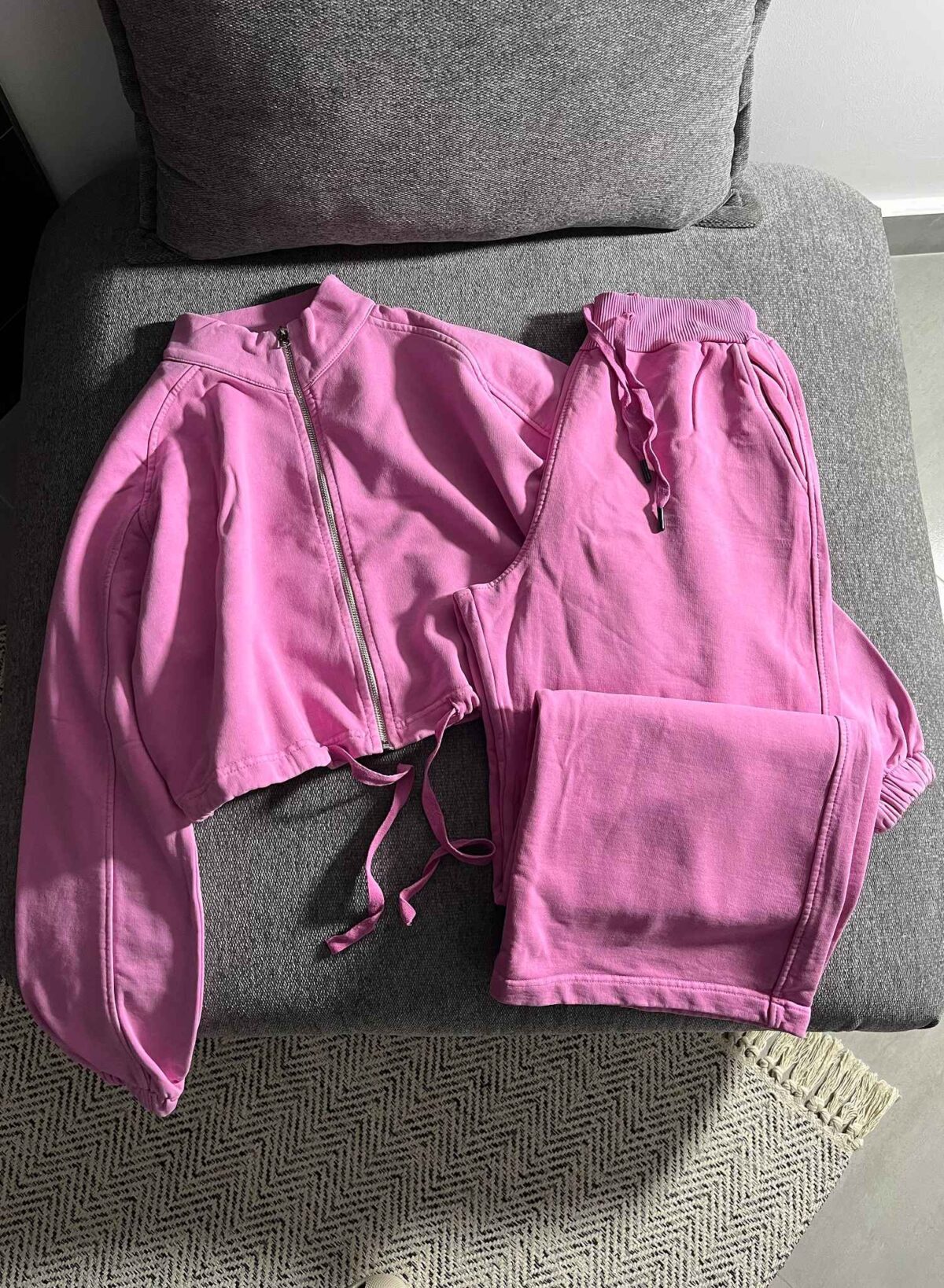 ست سویشرت و شلوار بگ سنگشور سه نخ(3464) - Image 2