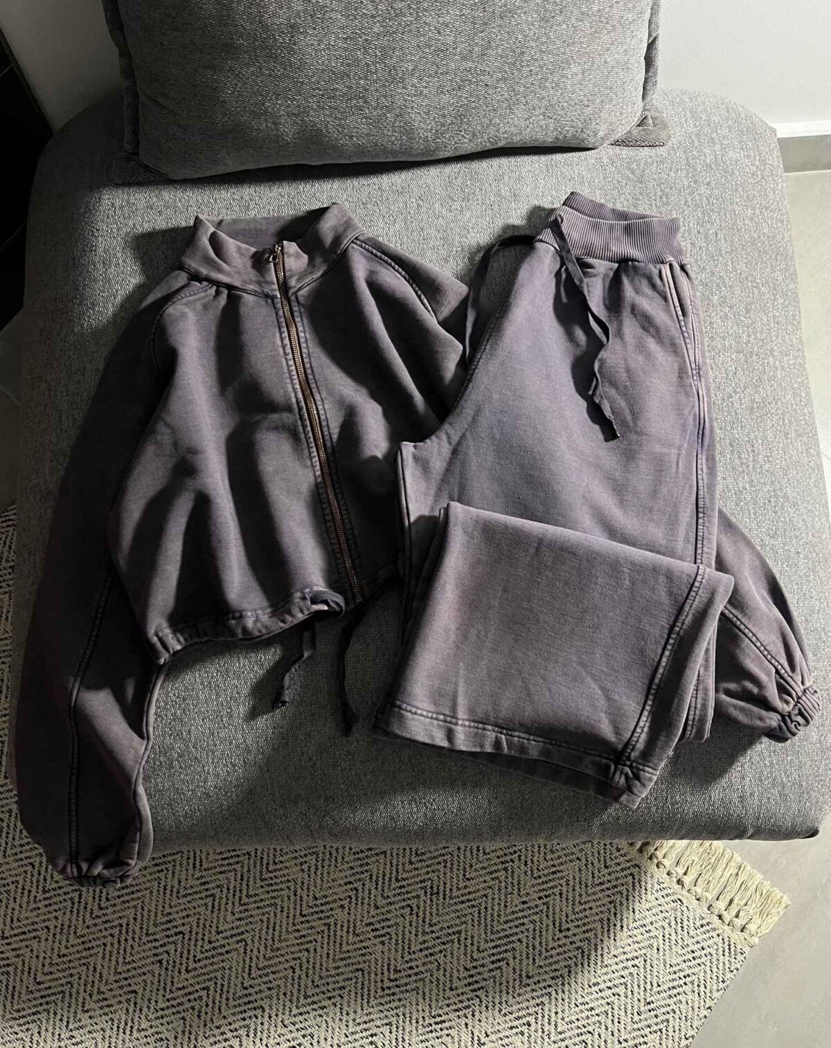 ست سویشرت و شلوار بگ سنگشور سه نخ(3464) - Image 3