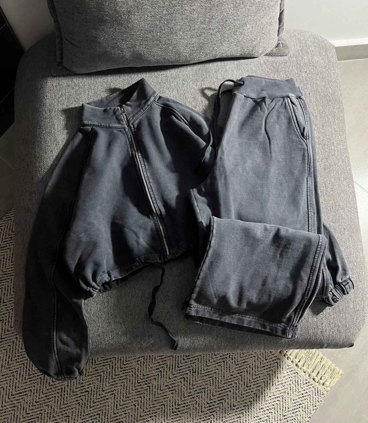 ست سویشرت و شلوار بگ سنگشور سه نخ(3464) - Image 4