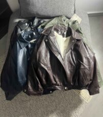 کاپشن چرم اورجینال وارداتی داخل خز(3467)