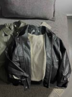 کاپشن چرم اورجینال وارداتی داخل خز(3467) - Image 5