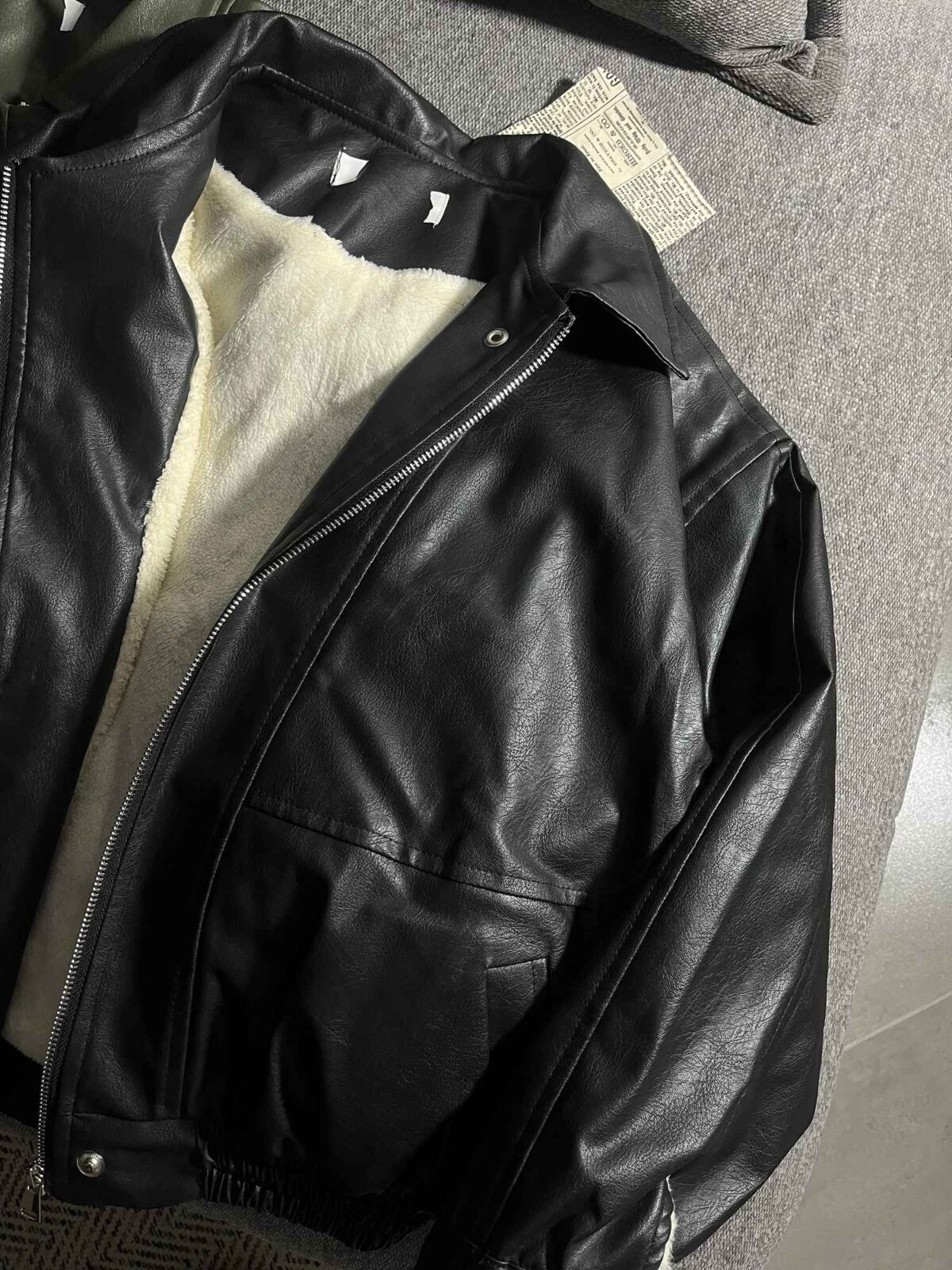 کاپشن چرم اورجینال وارداتی داخل خز(3467) - Image 6