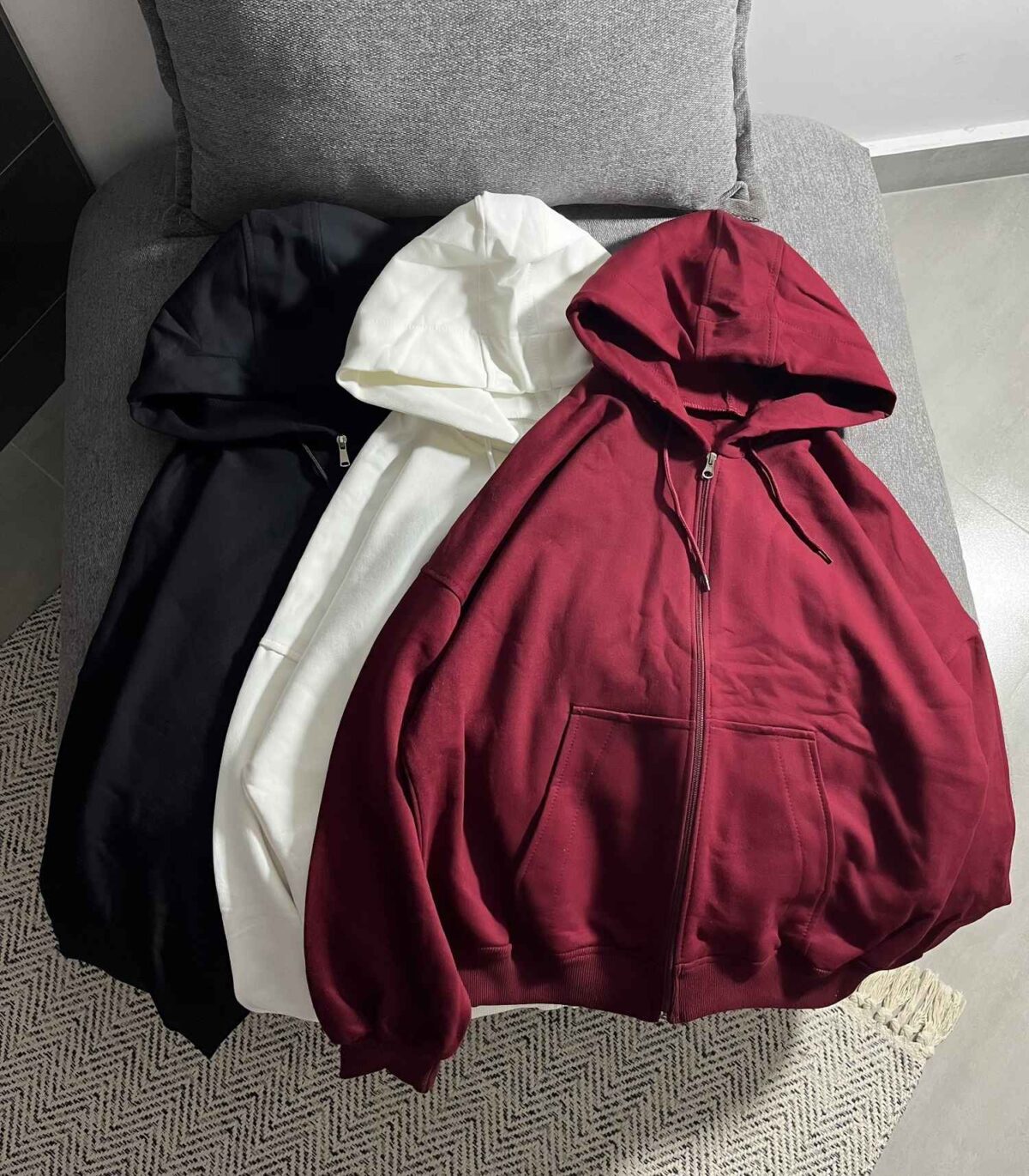 سویشرت ساده سه نخ داخل کرک م(3470) - Image 3