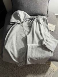 ست سویشرت و شلوار بگ بالونی دورس سه نخ داخل کرک گرم بالا(3475)