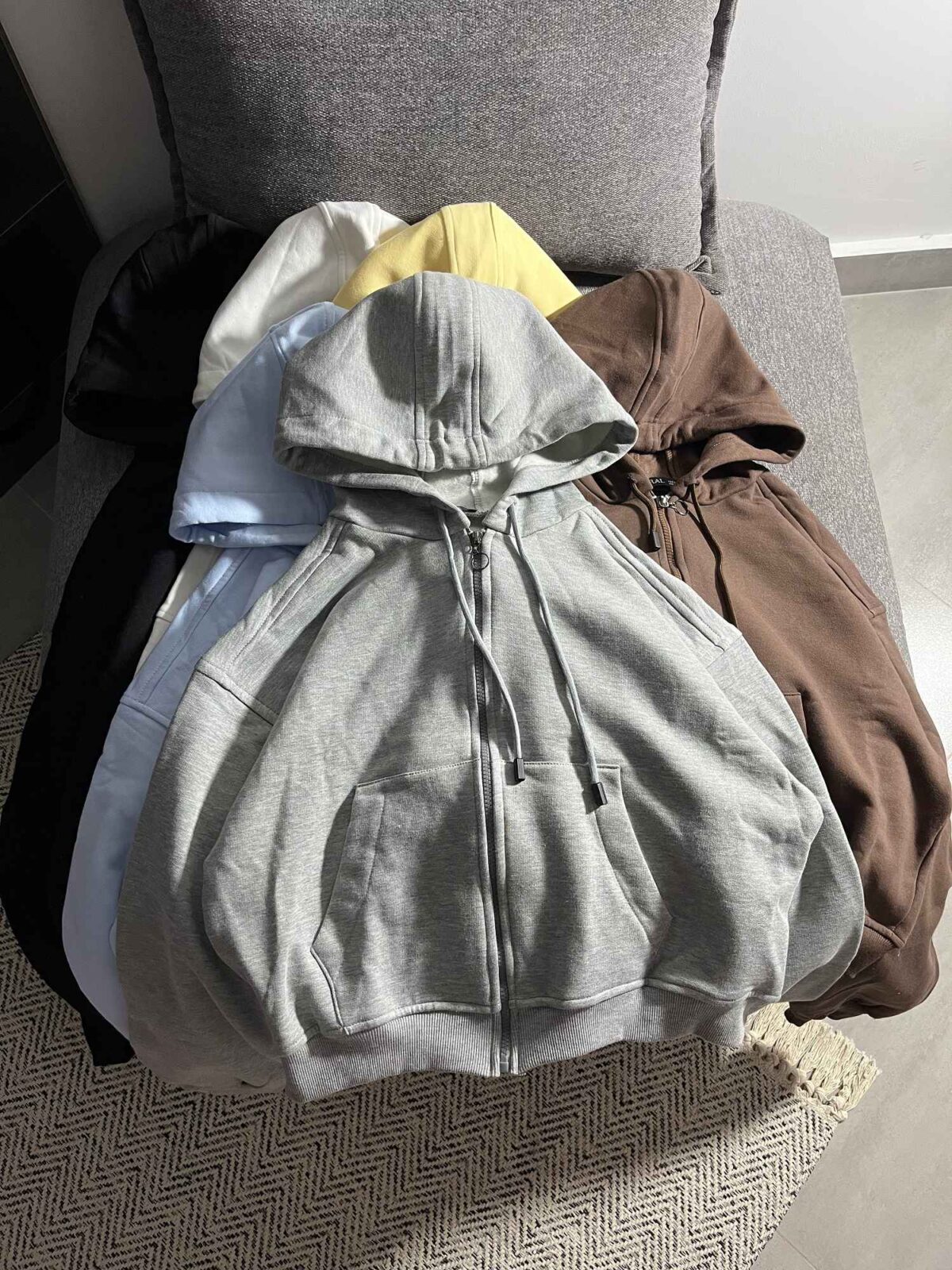 سویشرت ساده قد 55 دورس سه نخ داخل کرک(3478) - Image 2