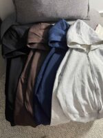 سویشرت ساده باکسی سه نخ داخل کرک پ(3481) - Image 5