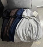 سویشرت ساده باکسی سه نخ داخل کرک پ(3481)