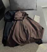 سویشرت ساده باکسی سه نخ داخل کرک پ(3481) - Image 4