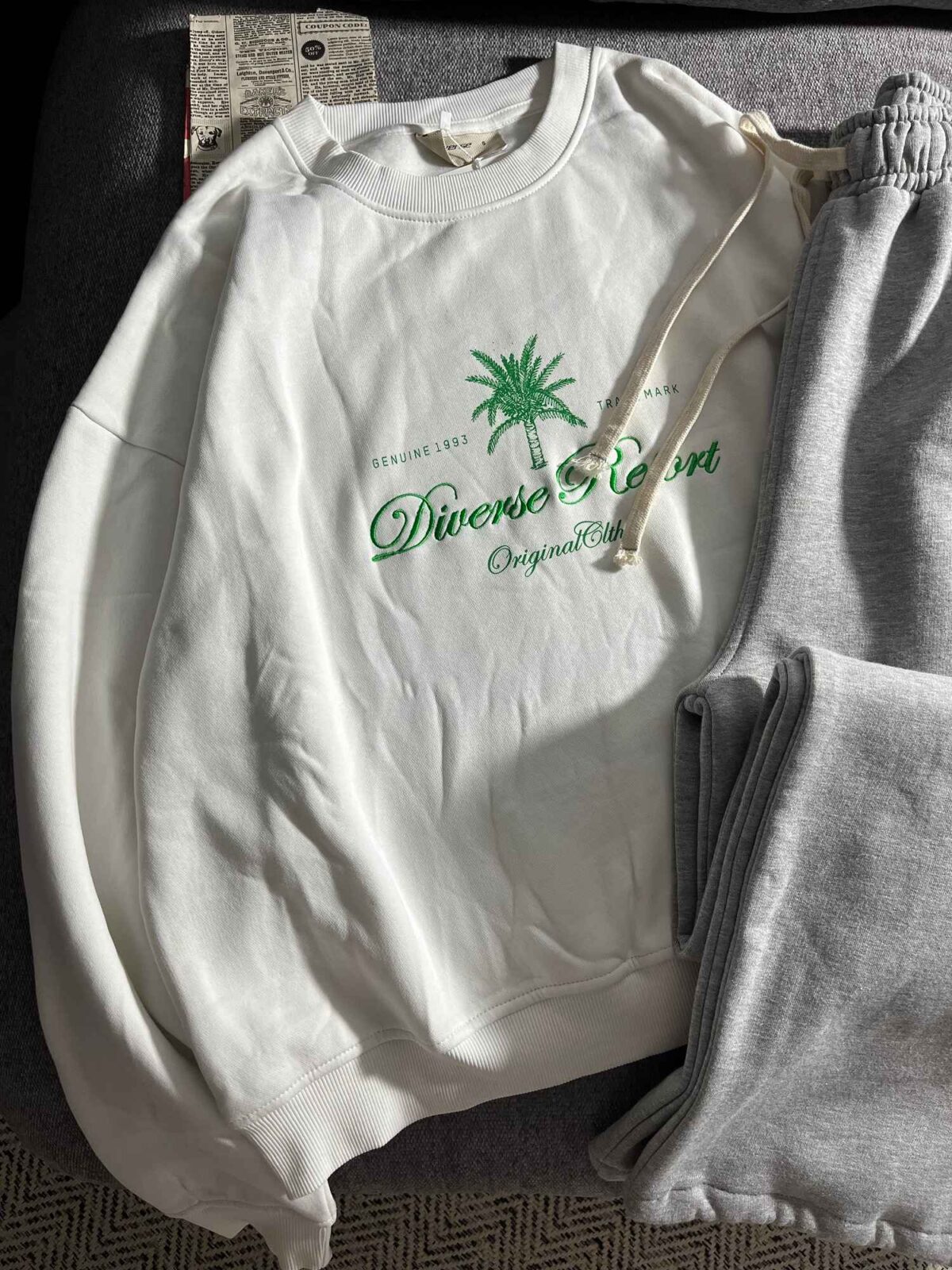 دورس وارداتی اورجینال سفید نخل سه نخ داخل کرک(3486) - Image 2