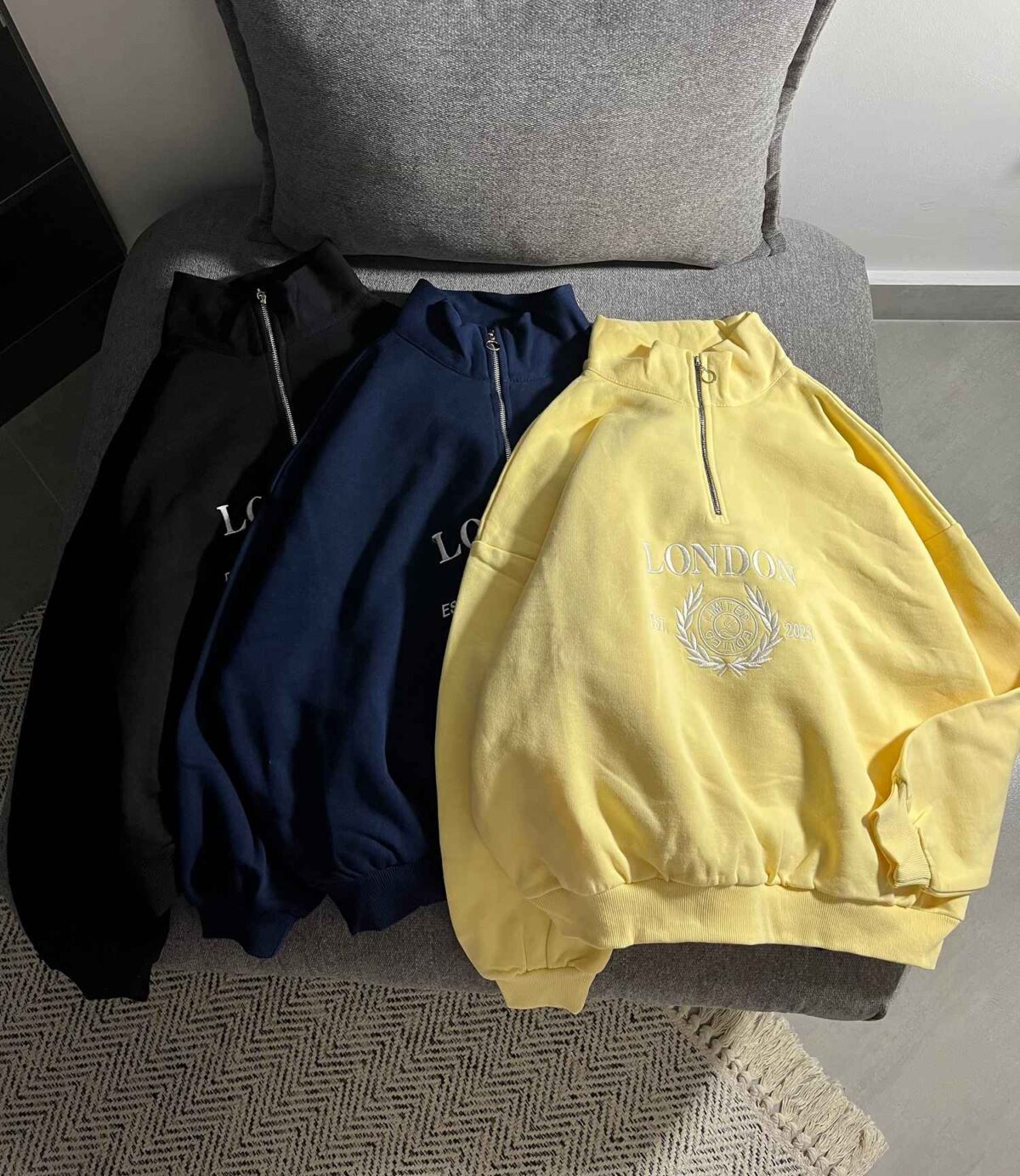 نیم زیپ LONDON سه نخ داخل کرک(3490) - Image 6