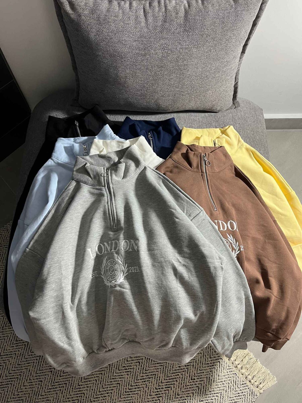 نیم زیپ LONDON سه نخ داخل کرک(3490) - Image 2