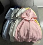 سویشرت کراپ ساده کراپ سه نخ داخل کرک(3491)