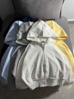 سویشرت کراپ ساده کراپ سه نخ داخل کرک(3491) - Image 2