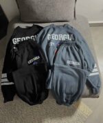 ست GEORGIA دورس کراپ و شلوار جاگر دورس دو نخ داخل کرک(3503) - Image 2