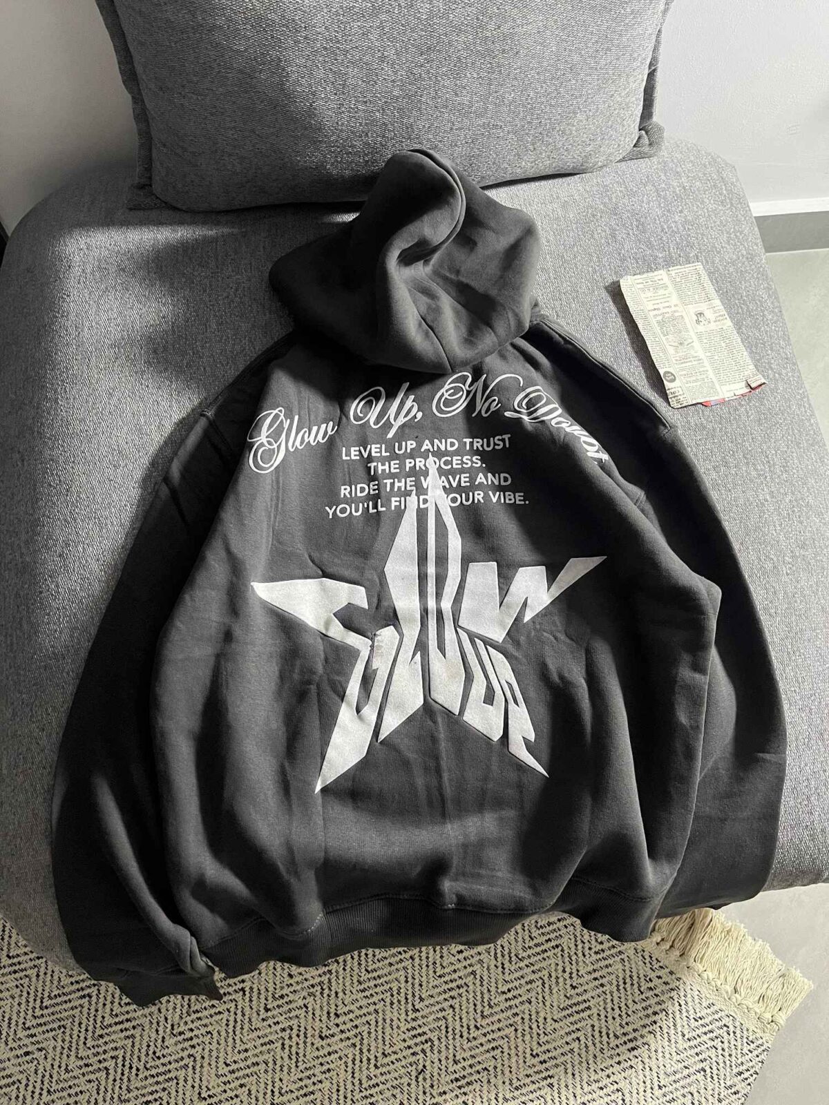 هودی اورجینال برشکا ستاره پشت چاپ دورس سه نخ داخل کرک وارداتی(3498) - Image 2