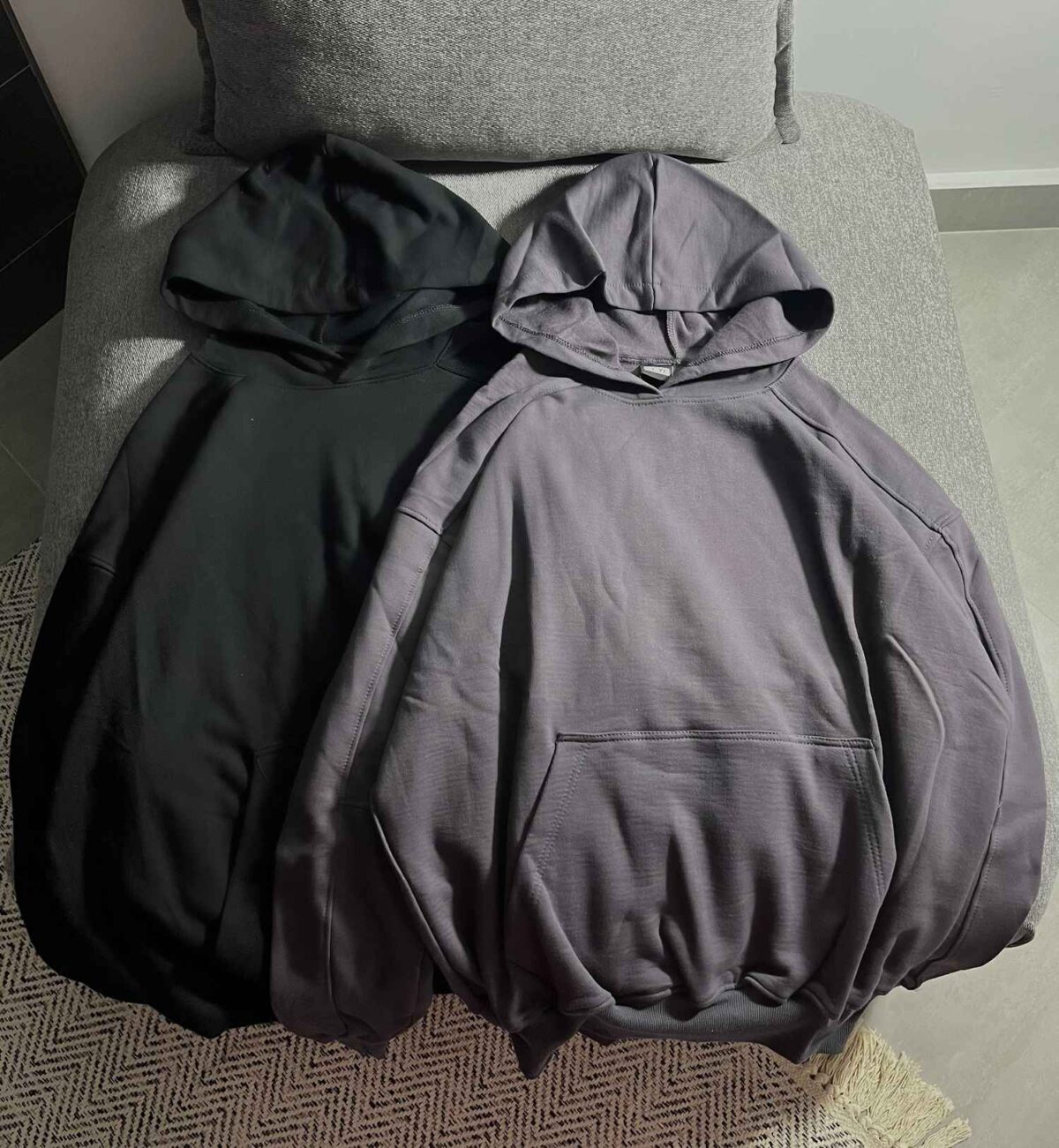 هودی ساده دو نخ داخل کرک(3506) - Image 2