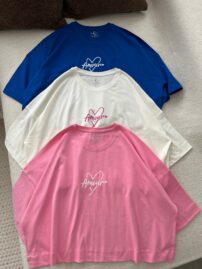 تیشرت کراپ تکست amour باکسی(3904)